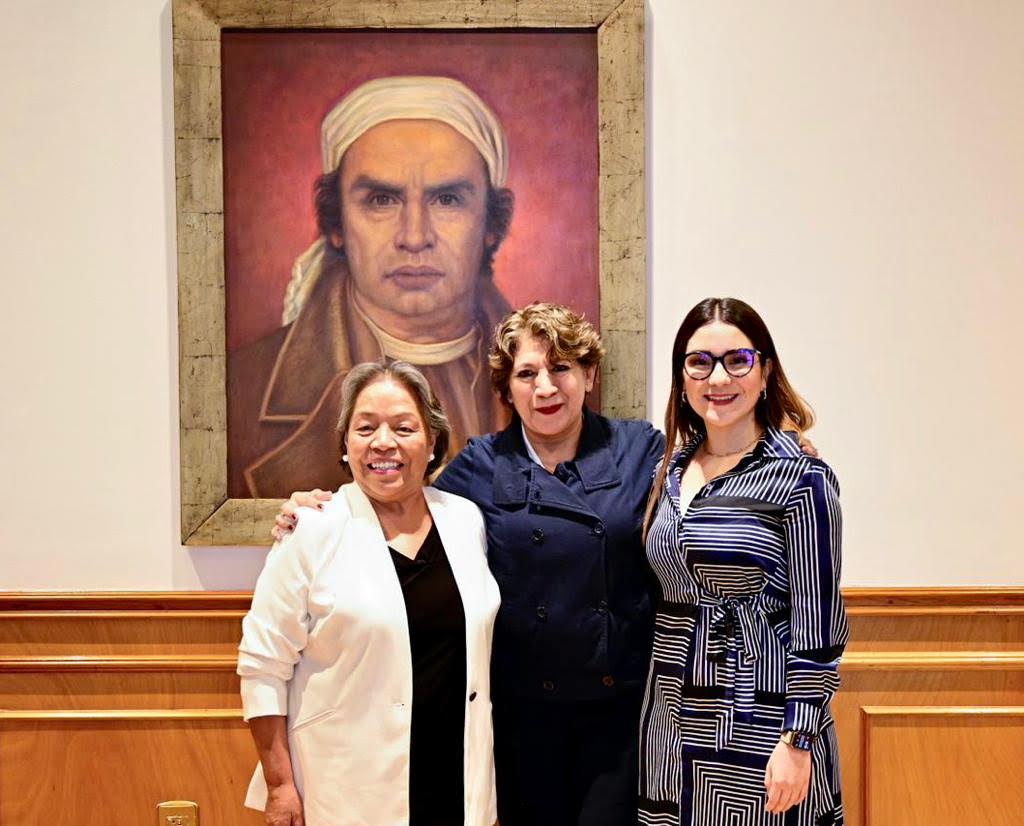 María Trinidad Franco, Delfina Gómez y Paulina Moreno.