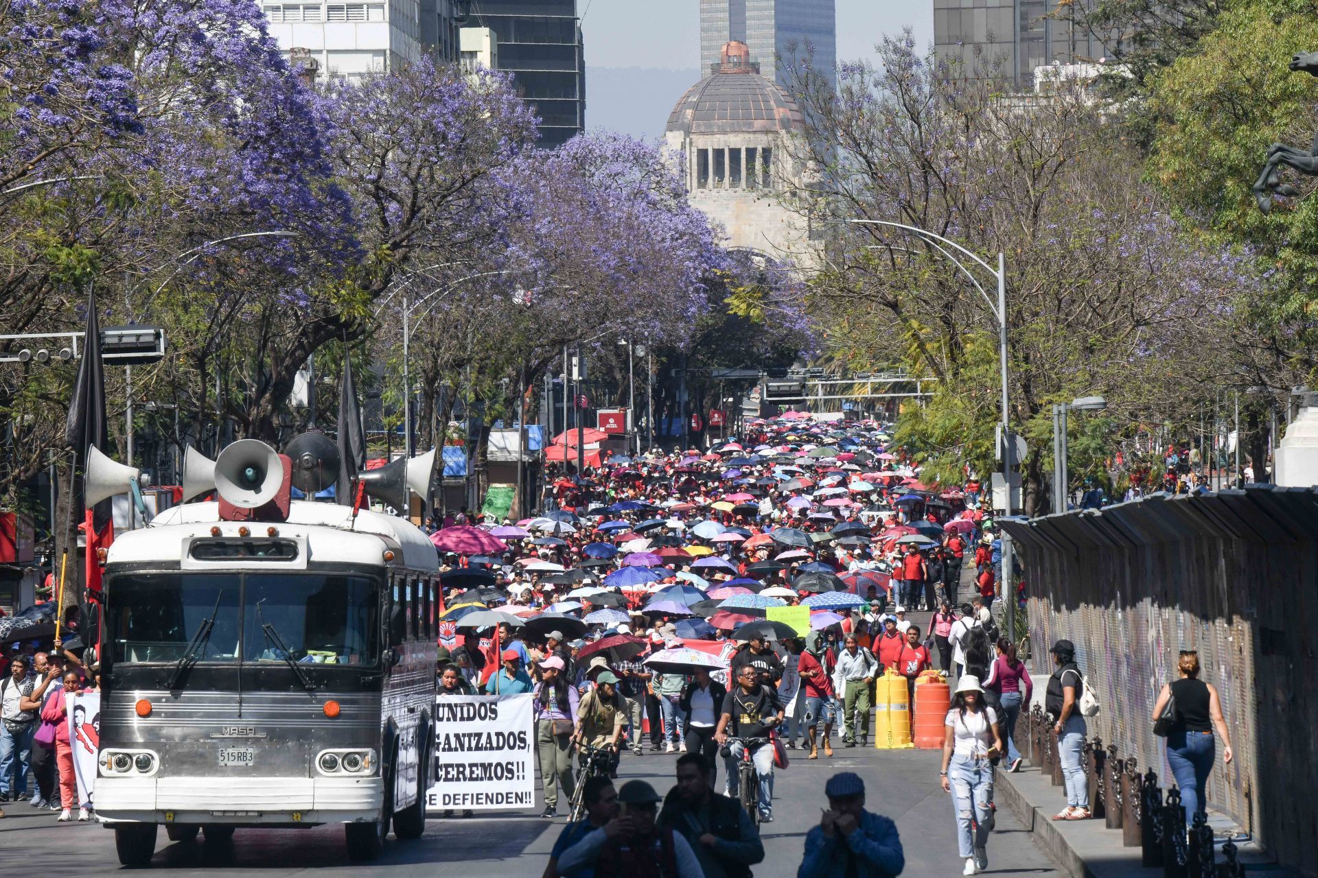 Marcha de la CNTE contra la reforma a la Ley del ISSSTE. (Cuartoscuro)
