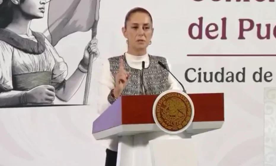 Claudia Sheinbaum en la mañanera.