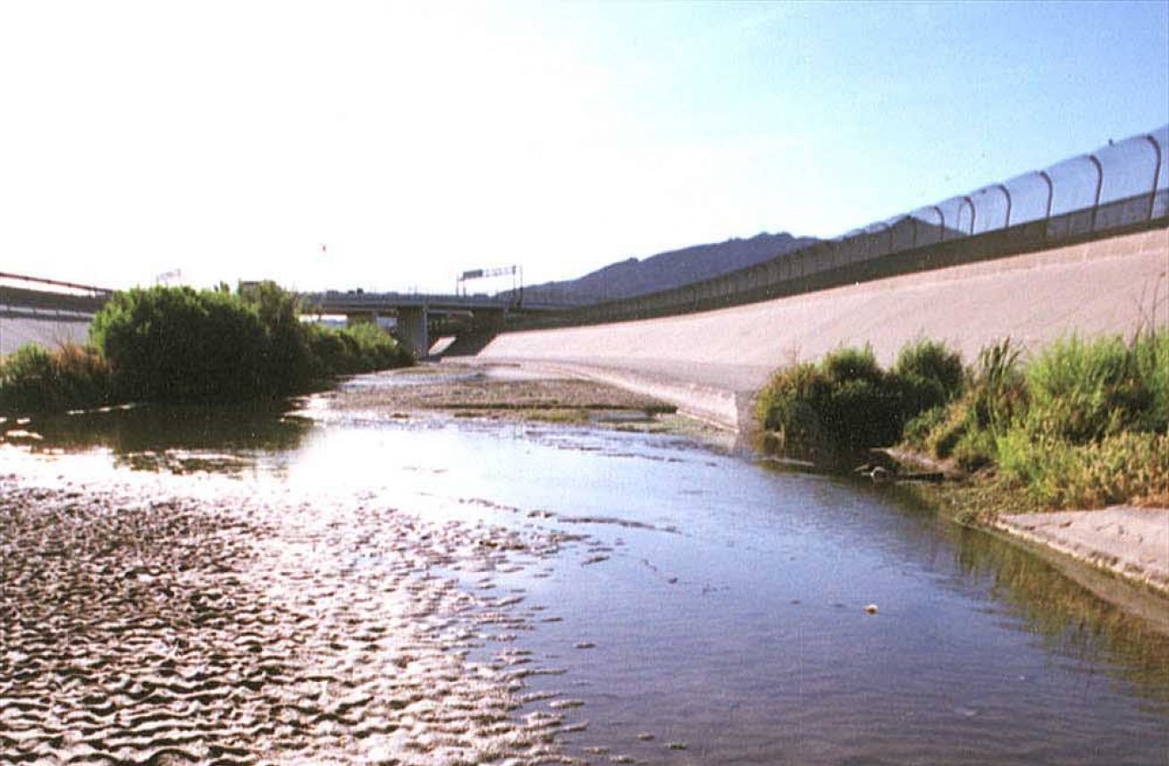 Sequía en el Río Bravo.
